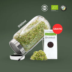 Keimglas 3100ml The Way We Grow™ aus Glas mit Ständer Biosprosser