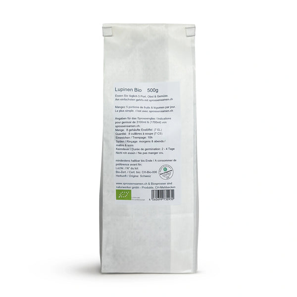 Graines germées de lupin doux biologique 500 g