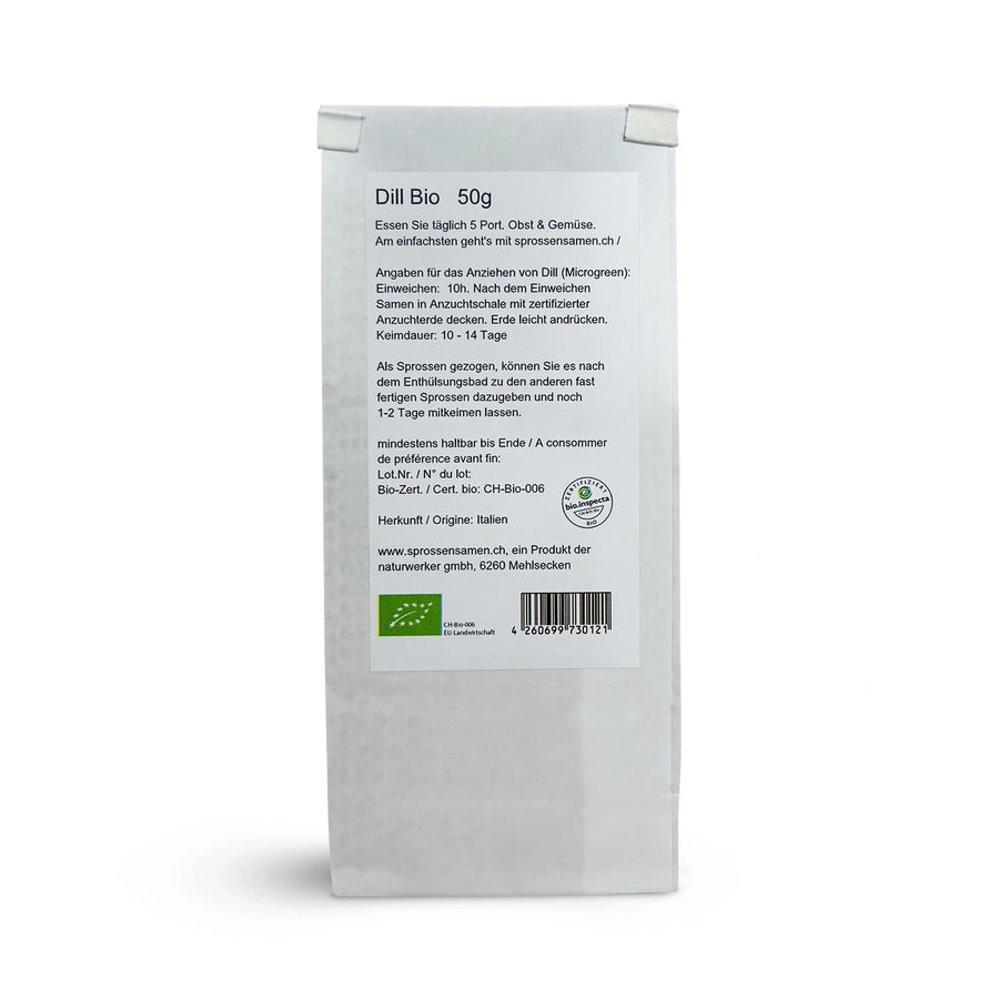 Graines germées d'aneth bio 50 g