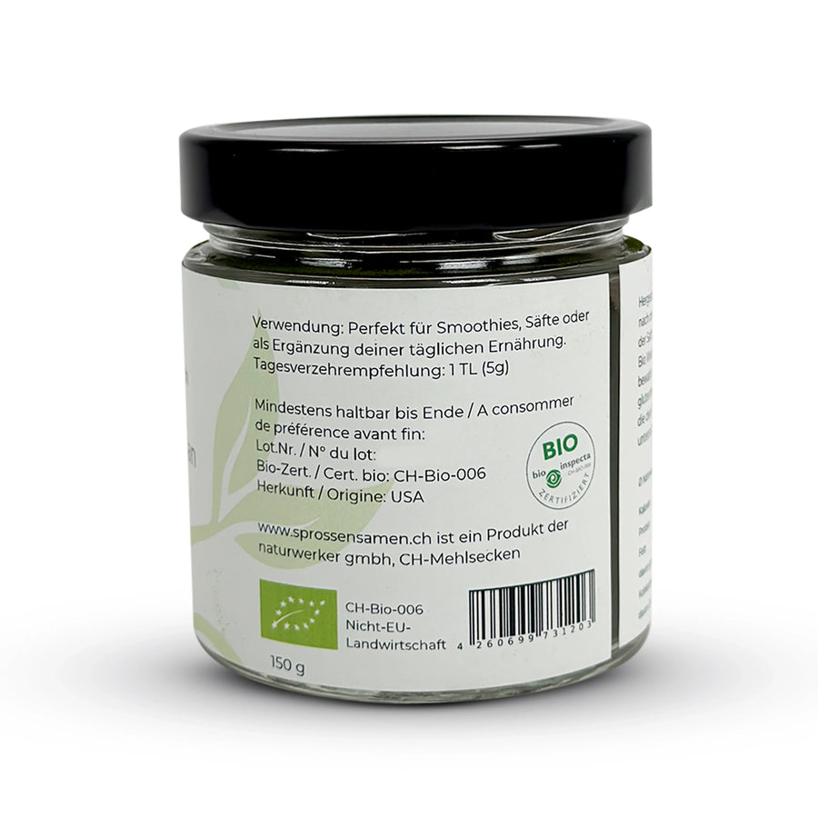 Kamut Khorasan Urweizengrassaftpulver in Bio Rohkostqualität 150g
